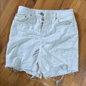 BDG Off-White Denim Shorts, size 29, Urban Outfitters